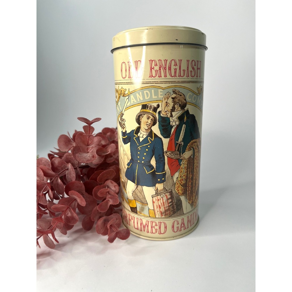 Vintage Old English Perfumed Candles Tin with 5 Candles VERY FRAGRANT